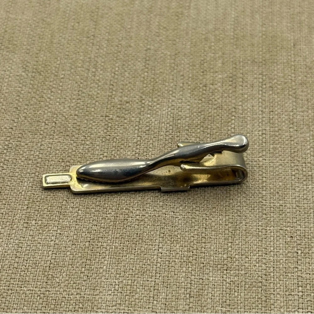 Vintage Gold Slide Rule Tie Clip